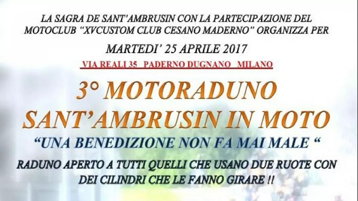 3° Motoraduno Sant'Ambrusin in moto