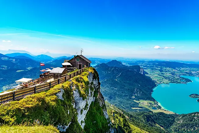 Il lago Grundl nel Salzkammergut, Austria