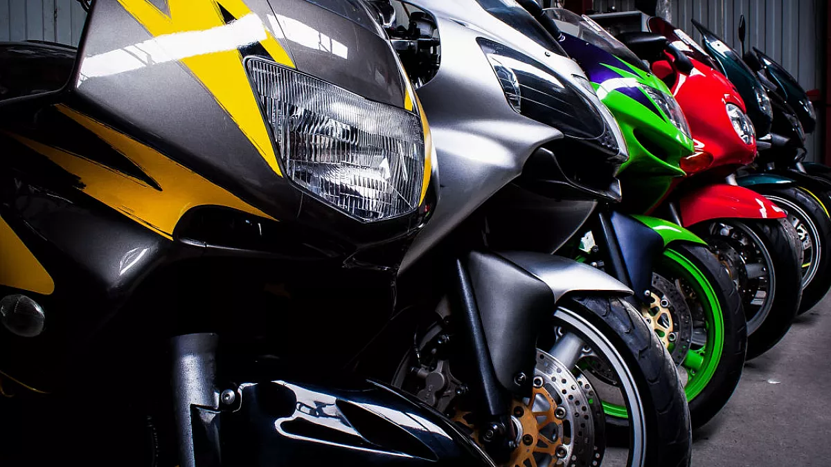 Moto d'epoca in esposizione