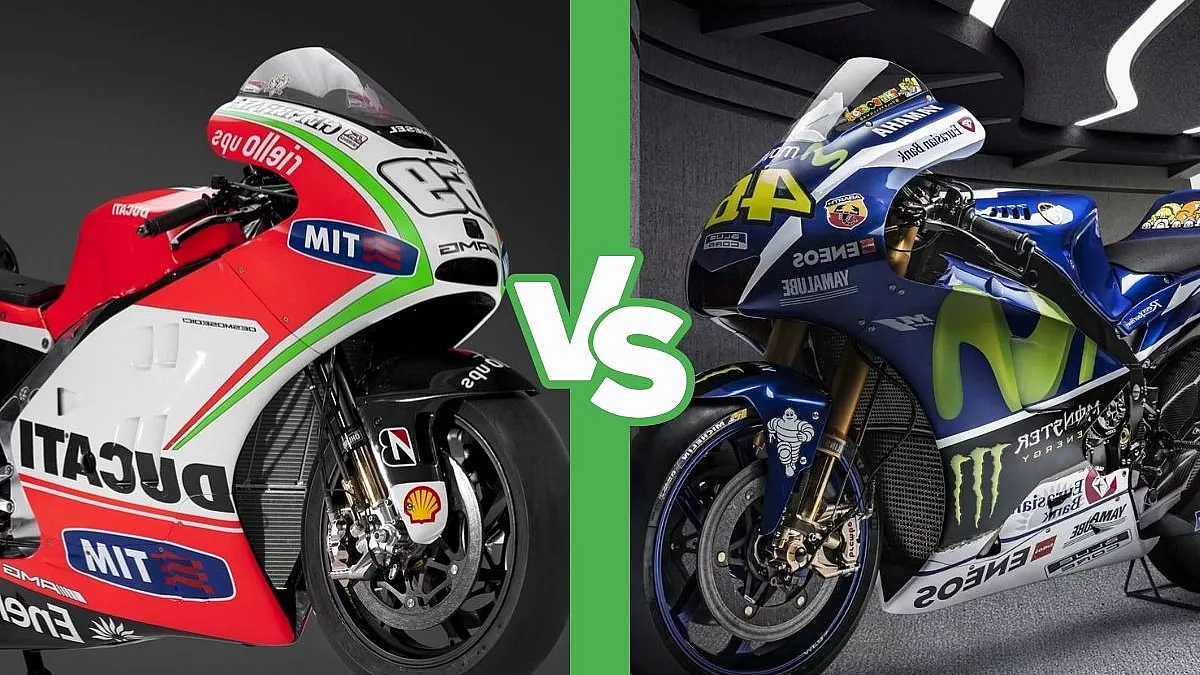Ducati GP12 Yamaha YZR-M1