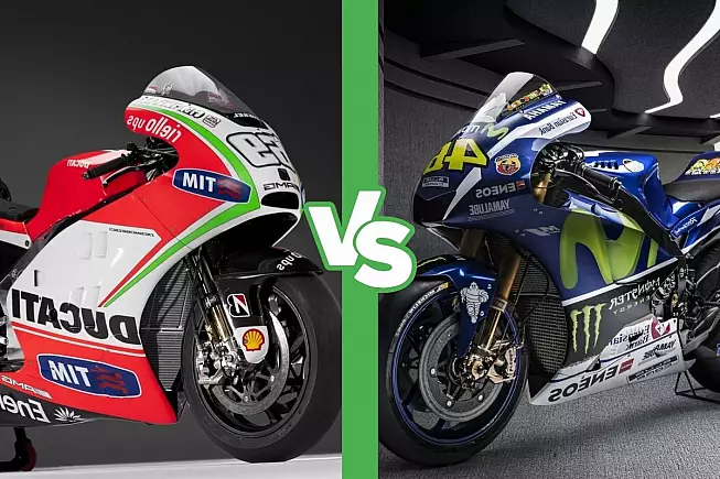 Ducati GP12 Yamaha YZR-M1