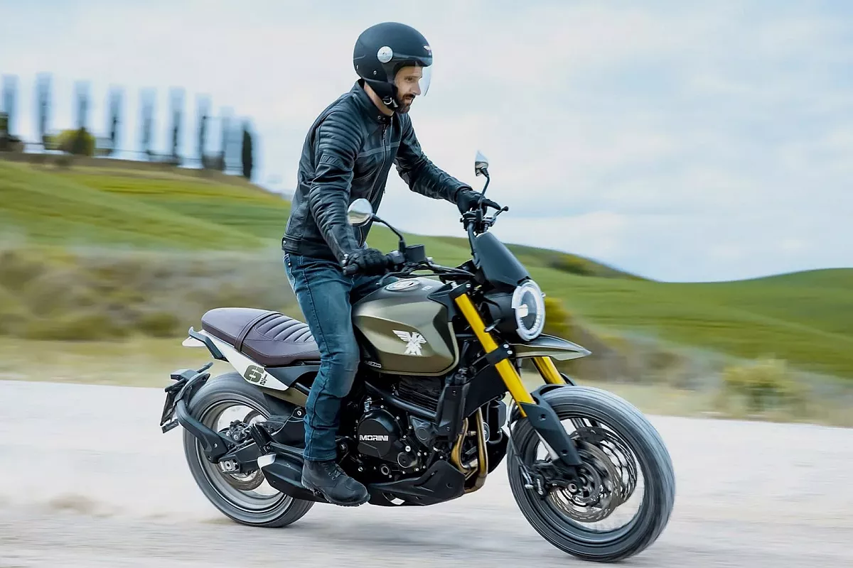 Moto Morini Seiemmezzo SCR Navy Green