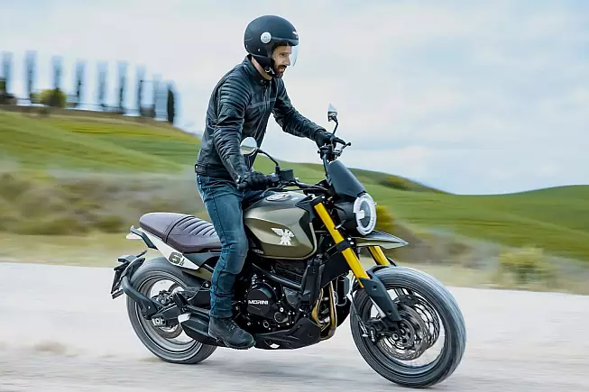 Moto Morini Seiemmezzo SCR Navy Green