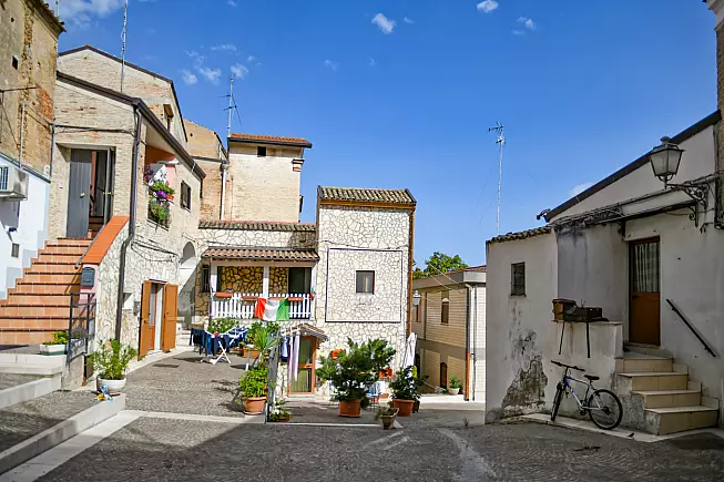 Scorcio del borgo di Ascoli Satriano. 