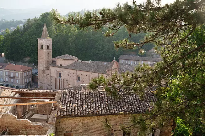 Scorcio del centro di Amandola, in provincia di Fermo (Marche).