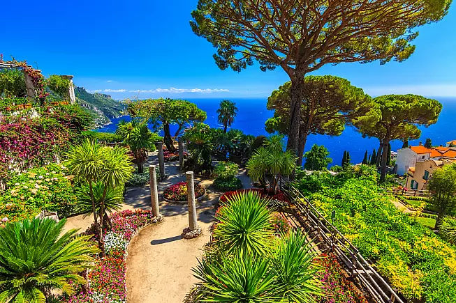 I giardini di Villa Rufolo, a Ravello. 