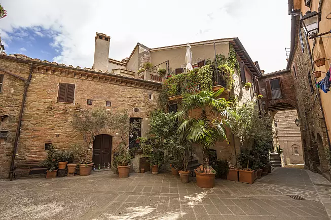 Scorcio del centro storico di Panicale.