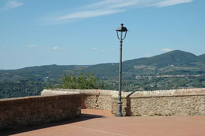 Uno dei punti di osservazione del panorama. 
