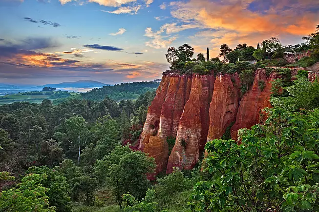Vista su Roussillon.