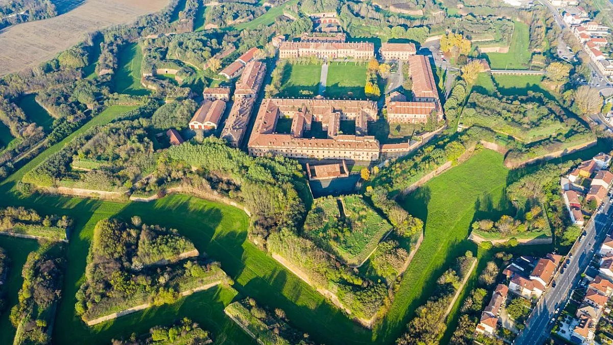 Cittadella di Alessandria sul fiume Tanaro, Piemonte