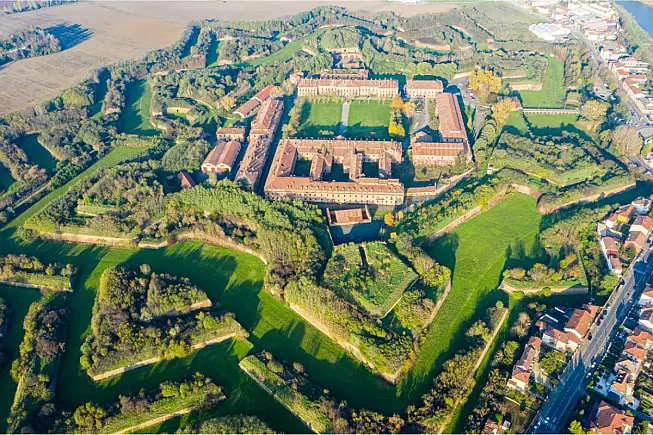 Cittadella di Alessandria sul fiume Tanaro, Piemonte