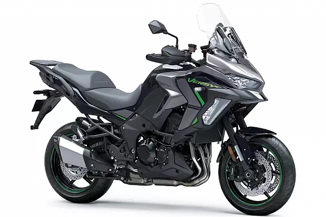 Kawasaki Versys 1100 S (MY 2025) Metallic Graphite Gray e Metallic Diablo Black