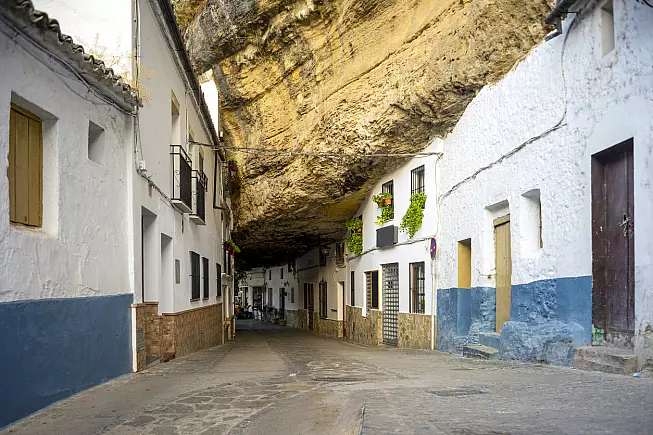 Ingresso nella Cueva de la sombra a Setenil de las Bodegas