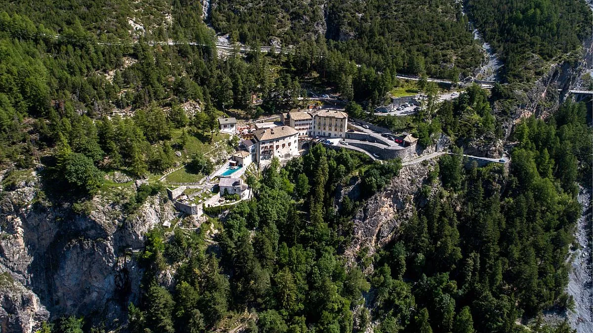Terme di Bormio, vista dall'alto