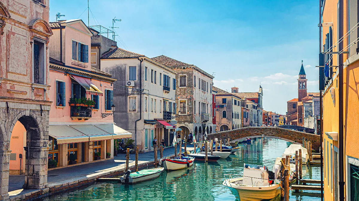 Canal Vena e Torre dell'Orologio di Sant'Andrea, Chioggia