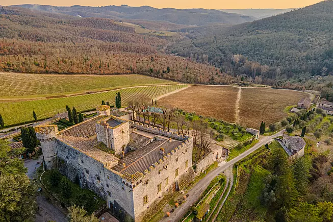 Castello di Meleto, Gaiole in Chianti, Toscana. Marco Bicci, Shutterstock