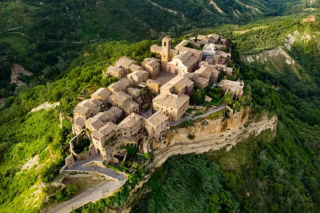 Civita di Bagnoregio, vista dall'alto