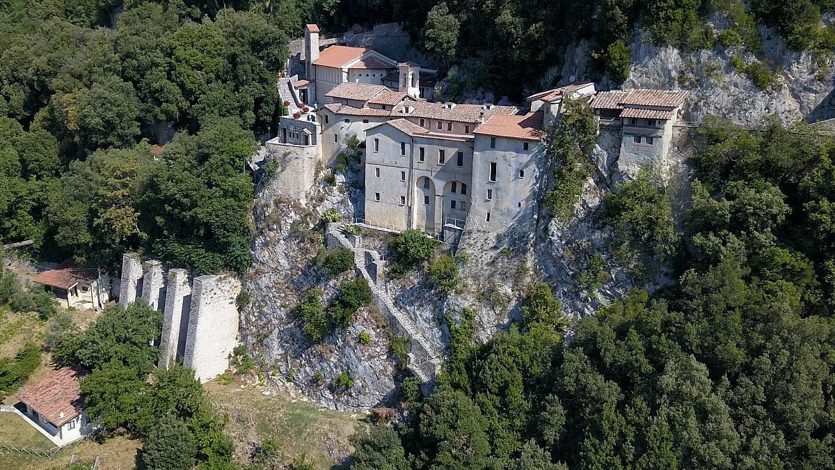 Greccio, santuario dell'Eremo di San Francesco d'Assisi, vista panoramica