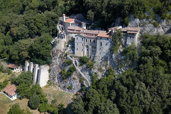 Greccio, santuario dell'Eremo di San Francesco d'Assisi, vista panoramica