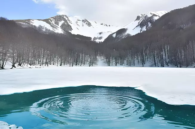 Lago Santo Parmense in inverno