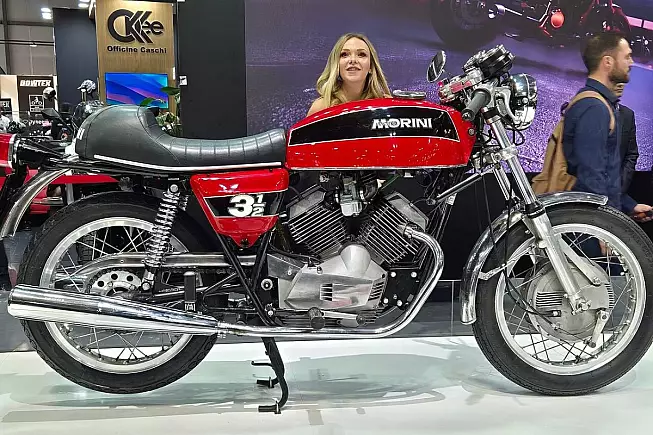 Moto Morini 3 e mezzo Sport all'EICMA. AVMOTO, Wikimedia