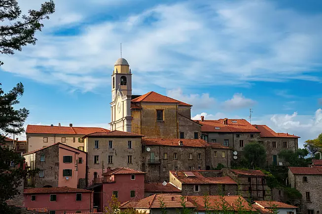 Vista del borgo di Mulazzo.