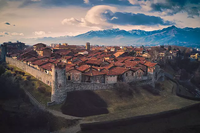 Ricetto di Candelo, Biella, vista aerea