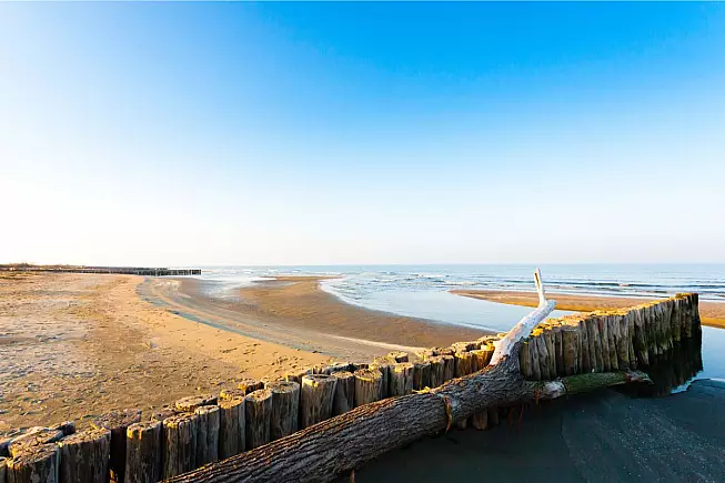 La Spiaggia di Boccasette lungo la riviera del Polesine