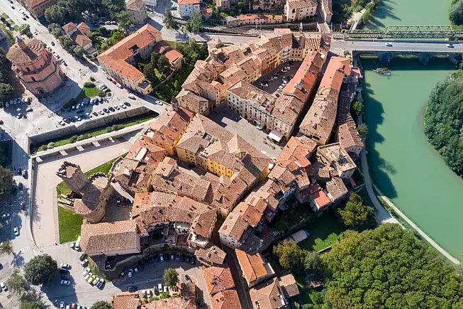 Umbertide, vista aerea