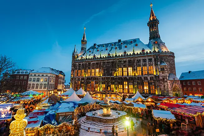 Il mercatino di Natale di Aachen.