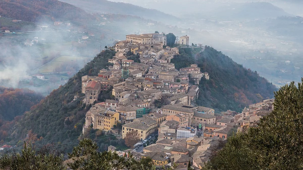 Arpino, vista dall'Acropoli di Civitavecchia di Arpino