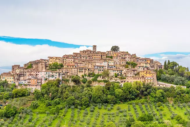 Casperia, panorama. Rieti, Lazio