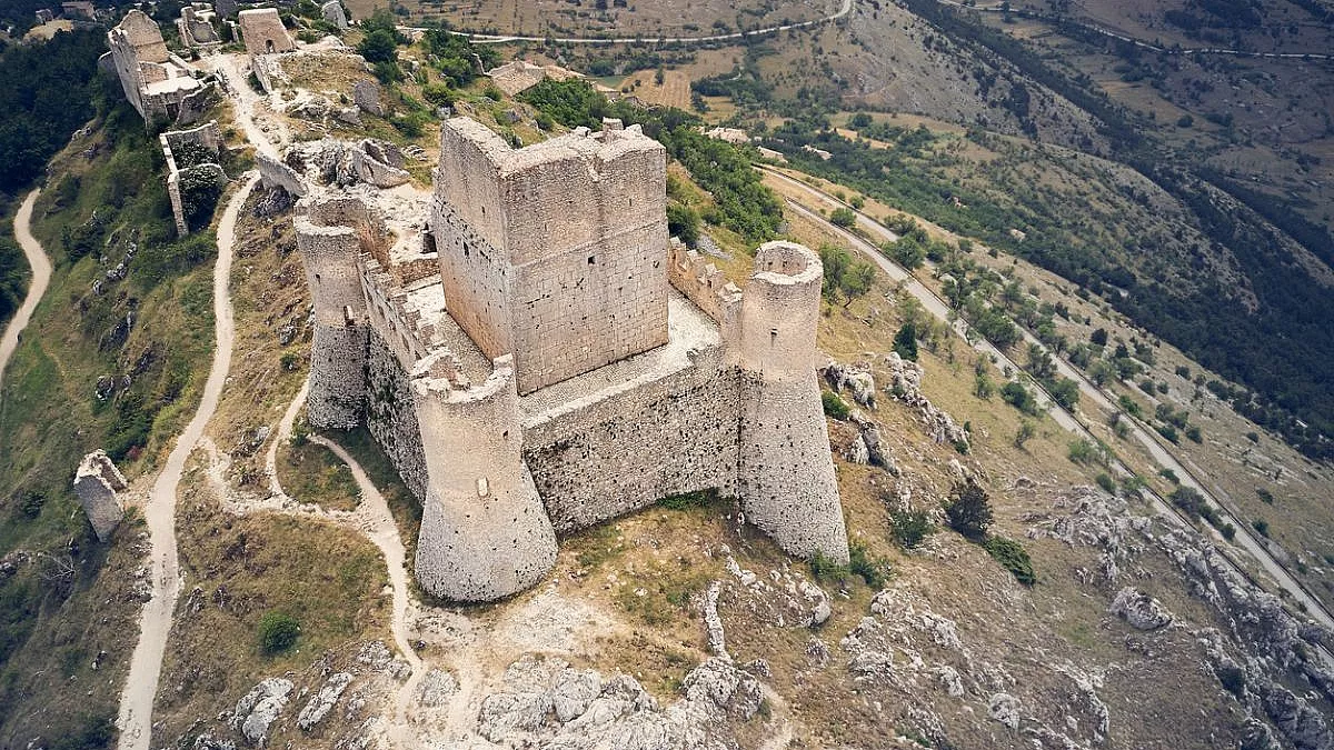 Castello di Rocca Calascio, vista dall'alto