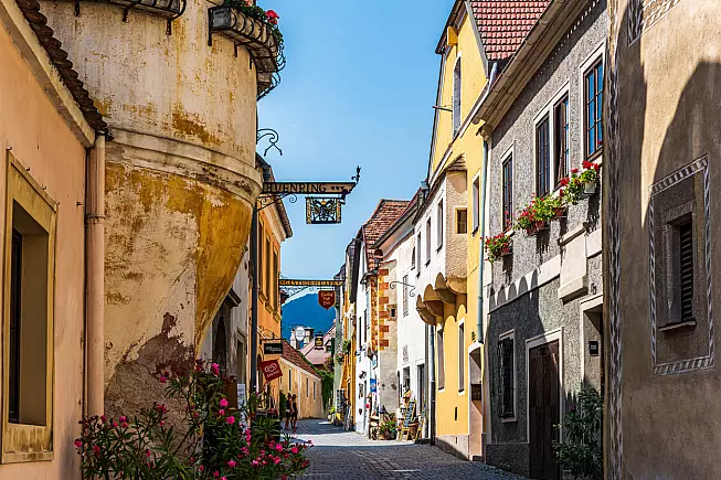 Dürnstein, le vie del centro medievale. 