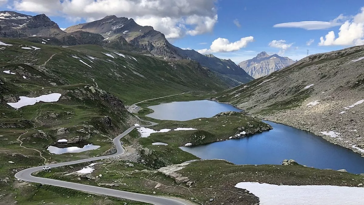 Lago Rosset, altopiano del Colle del Nivolet, Parco Nazionale Gran Paradiso, Italia
