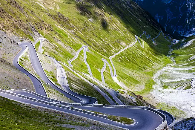 Passo dello Stelvio, vista dall'alto
