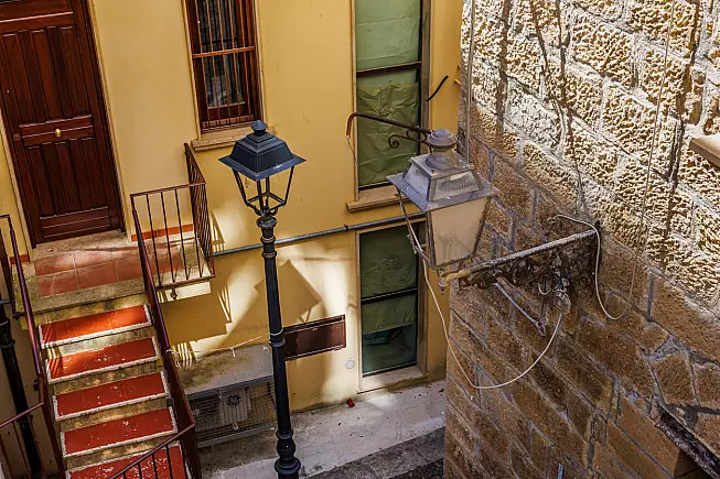 Particolari del borgo di Salemi. 