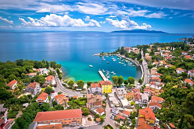 Spiaggia di Ičići, Abbazia o Opatija, Croazia
