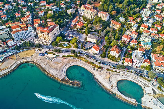 Spiaggia Slatina, Abbazia, Croazia