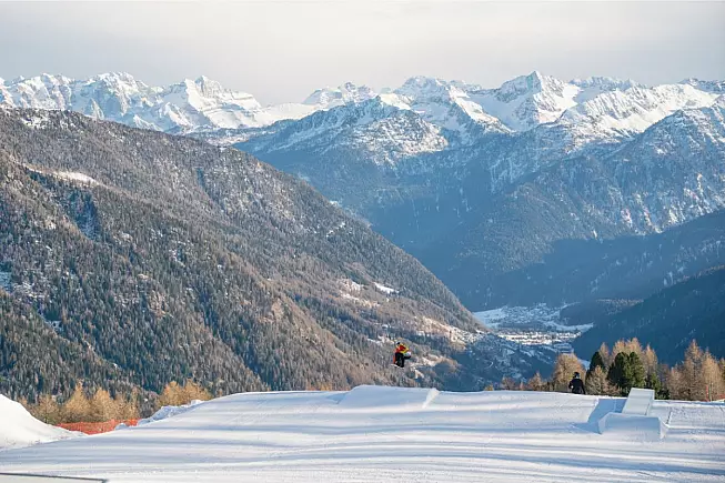 Val di Sole, Pejo 3000, stazione sciistica di Peio Fonti nel Parco Nazionale dello Stelvio