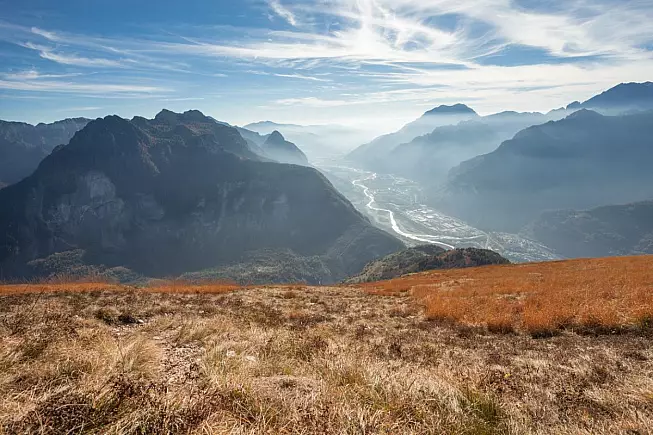 Valcellina, vista panoramica da Longarone