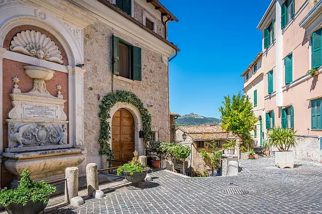 Vista scenica ad Alatri, provincia di Frosinone, Lazio, Italia
