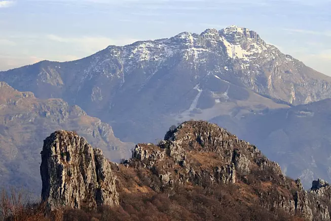 Abbadia Lariana, vista della Grignetta dai Piani Resinelli