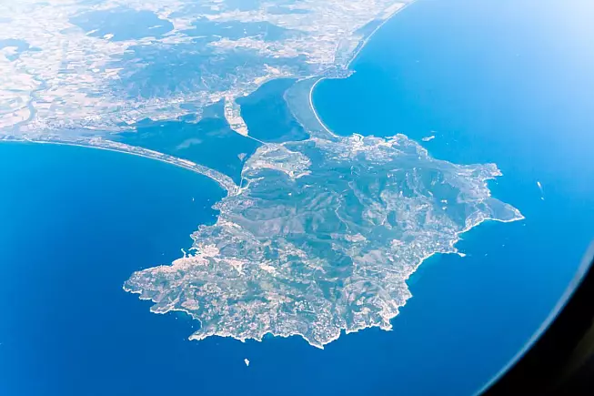 Monte Argentario, vista area ad alta quota. 246351979