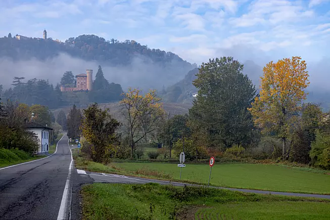 Sacro Monte di Crea, nel Parco Naturale del Sacro Monte di Crea. Shutterstock_2237940579