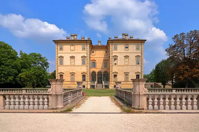 Villa Pallavicino, vista della facciata. Busseto