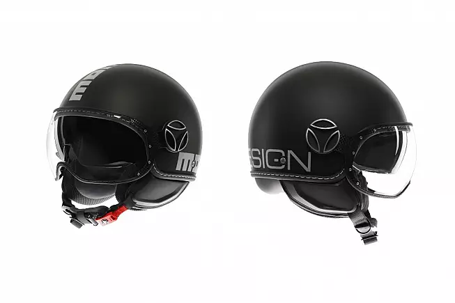 Casco Jet MOMO Design Fgtr Evo opaco - Mono Matt Black Silver