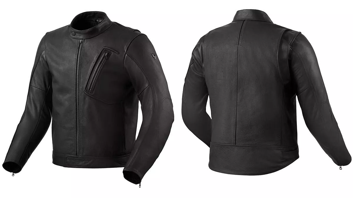 Giacca moto uomo in pelle di bufalo Huxley, di REV'IT!