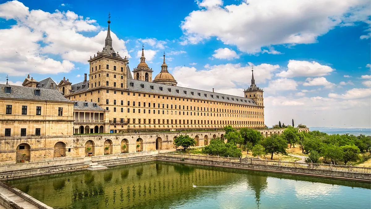 Monastero dell'Escorial, o Monastero Reale di San Lorenzo de El Escorial. Madrid, Spagna