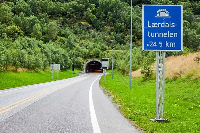 Tunnel di Laerdal, entrata del tunnel. 193168733